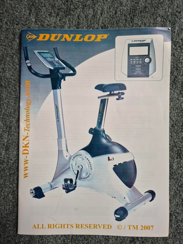 Dunlop Hometrainer met digitaal display en hartslagmeter, Sport en Fitness, Ophalen of Verzenden
