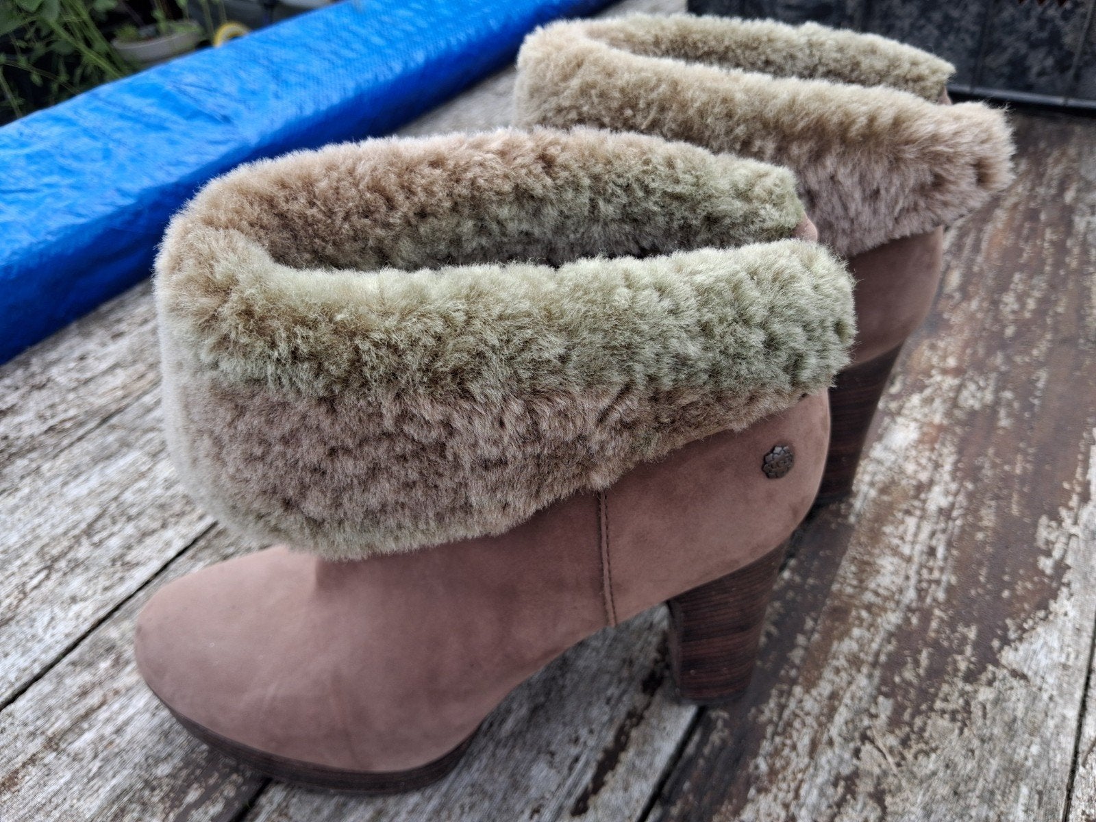 laarsjes hakken 39 UGG suède bruin gevoerde schoenen, Ophalen of Verzenden, Zo goed als nieuw, Bruin