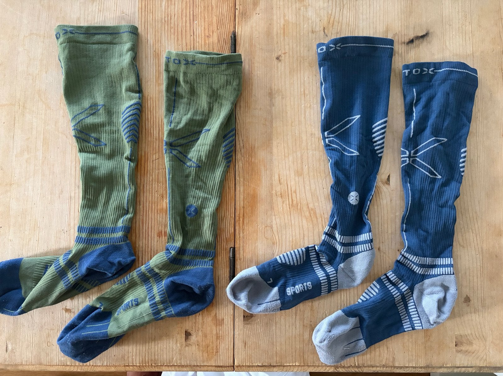 2 paar Stox compressie hardloopsokken - Maat M2, Ophalen of Verzenden, Zo goed als nieuw, Maat 43 t/m 46, Zwart