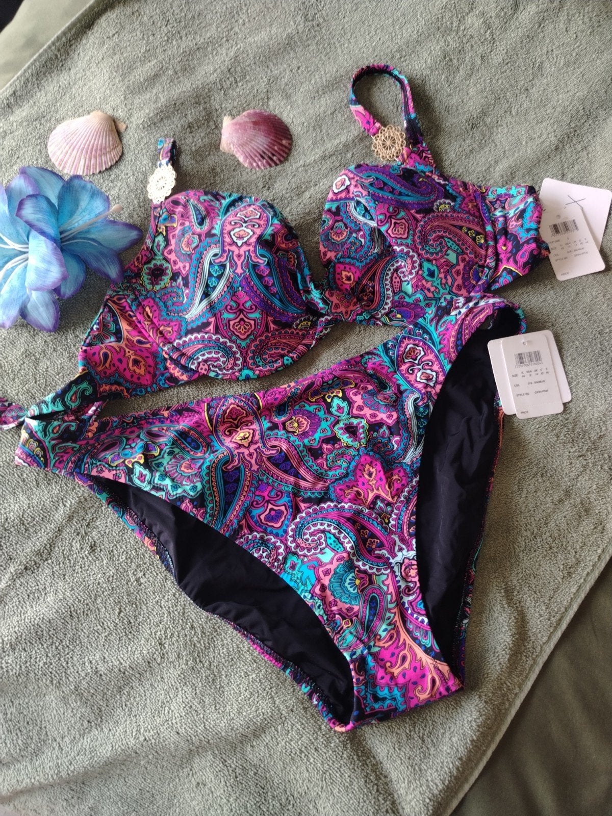 Nieuwe bikini met paisley print - Maat 42/44, Overige kleuren, Nieuw, Ophalen of Verzenden, Onbekend