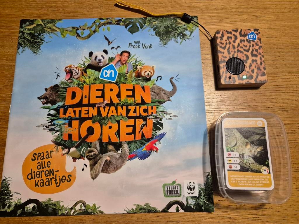 AH Soundbox Dieren Laten Horen met kaarten en boek, Verzamelen, Supermarktacties, Ophalen of Verzenden