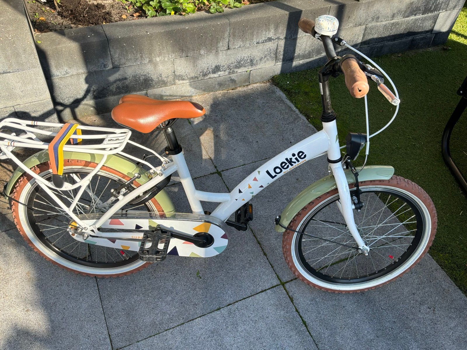 Loekie (Batavus) Superstar 20 inch kinderfiets - Terrazzo, Ophalen, Gebruikt, Terugtraprem, 20 inch of meer