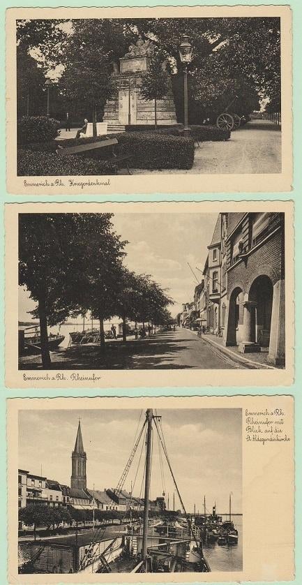 Emmerich am Rhein (Duitsland.) 3x -nieuwstaat-, Verzamelen, Verzenden, 1940 tot 1960, Ongelopen, Duitsland