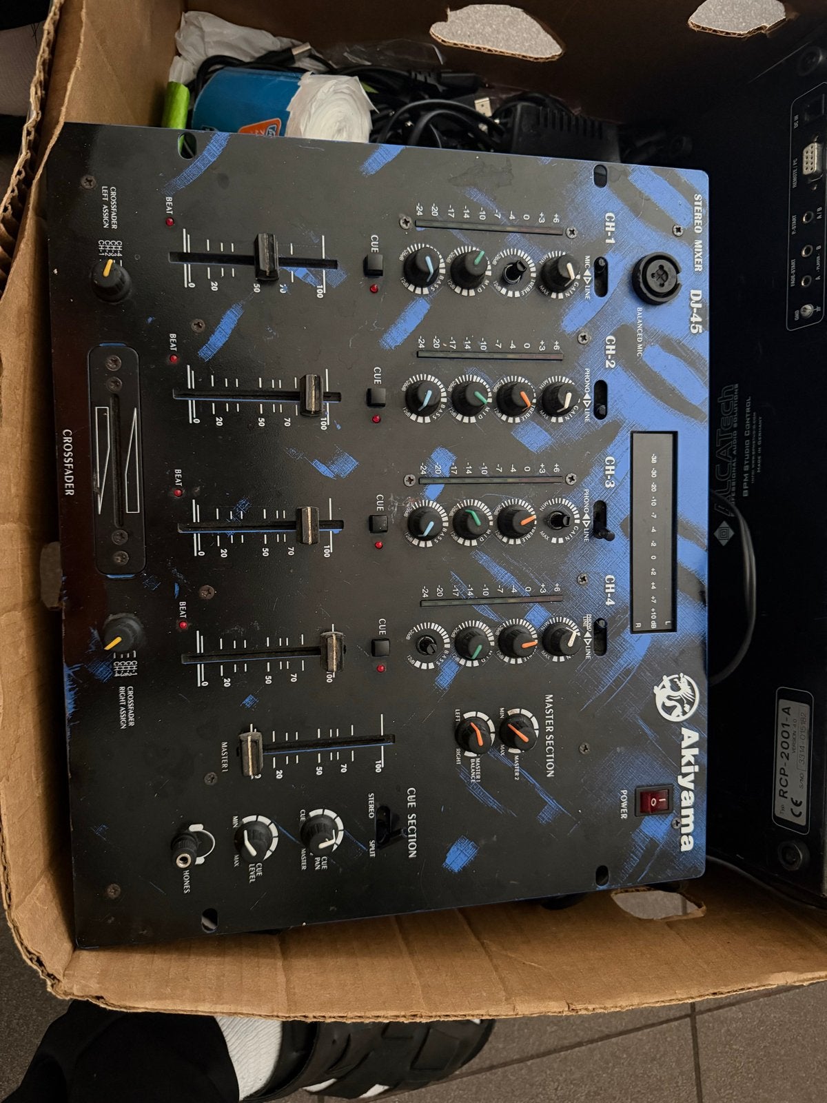 Akiyama DJ-45 Professionele 4-Kanaals DJ-Mixer, Muziek en Instrumenten, Ophalen, Gebruikt, Dj-set, Overige merken