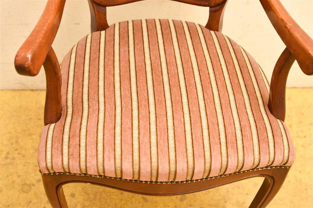 Selva Stoel met armleuning 46588, Huis en Inrichting, Gebruikt, Bruin, Ophalen of Verzenden, Vijf, Zes of meer stoelen