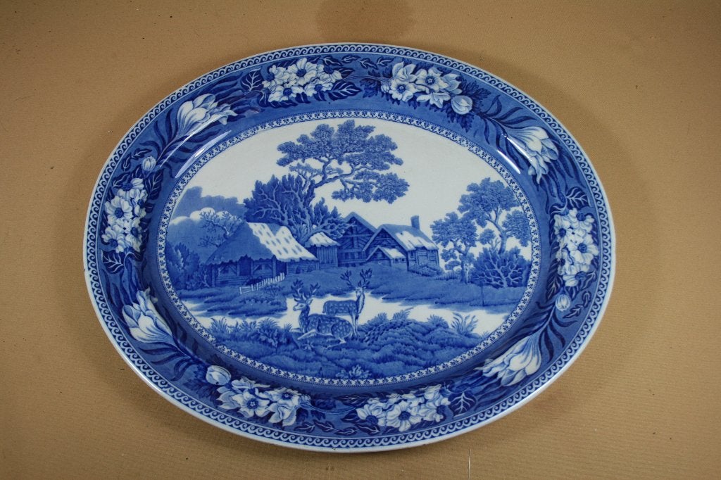 Antieke Wedgwood schaal Fallow Deer, Ophalen of Verzenden