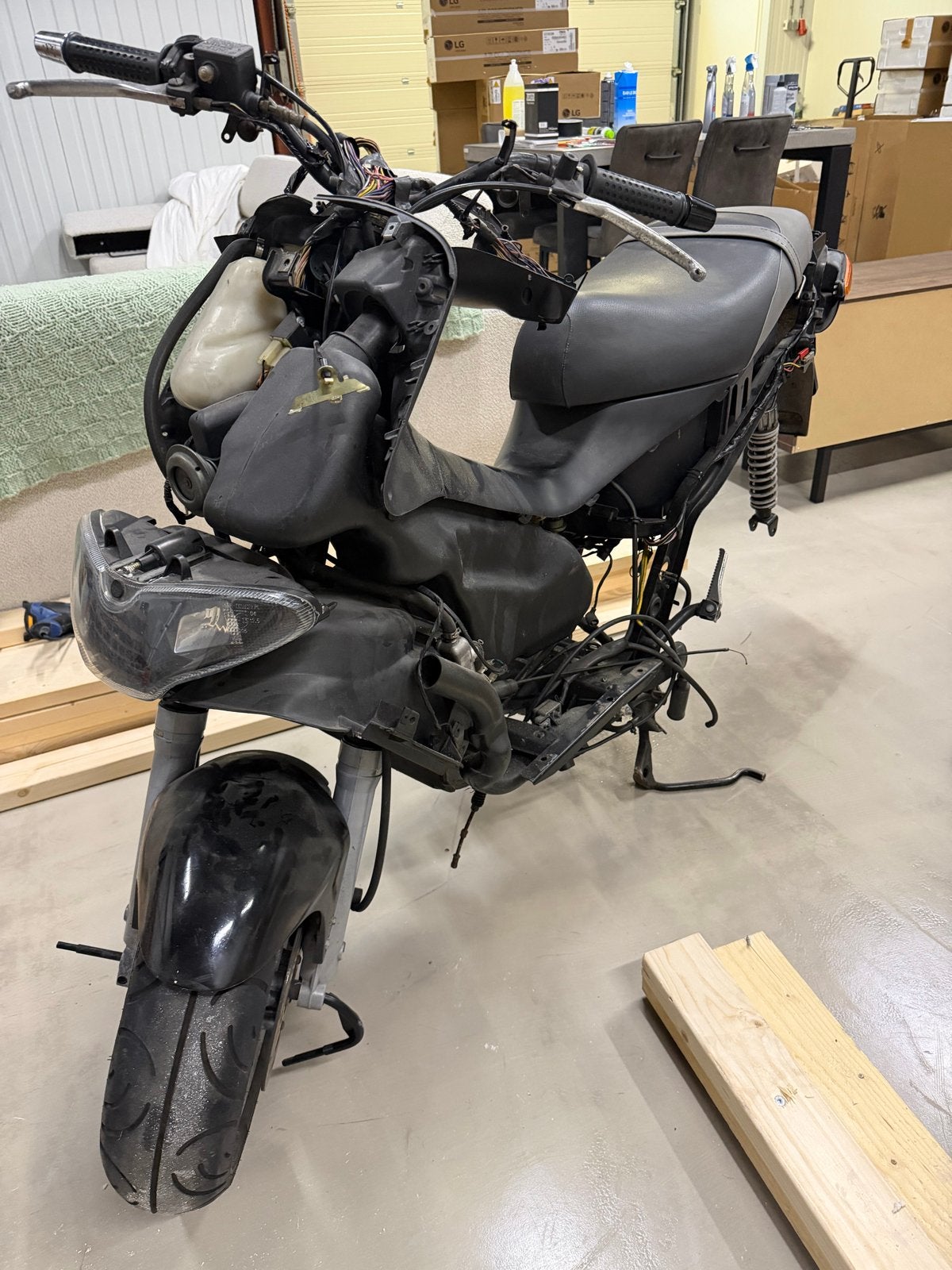 Gilera Runner M07 Frame met gereviseerde Sebac voorvork, Ophalen, Gebruikt, Frame, Piaggio
