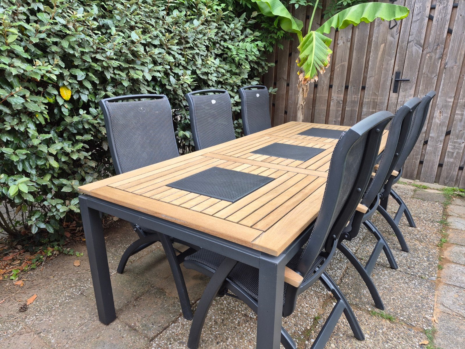 Mooie 6 persoons Hartman Da Vinci tuinset, Ophalen, Gebruikt, Aluminium, 6 zitplaatsen