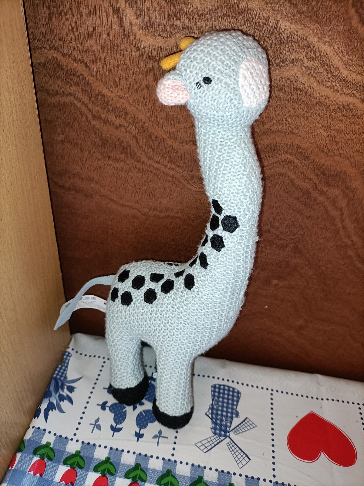 Hema giraffe groen knuffel 30 cm groot, Ophalen of Verzenden, Zo goed als nieuw, Overige typen