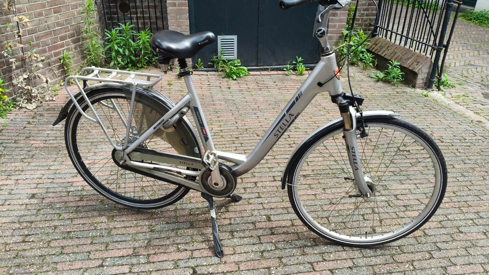 Stella fiets - Damesfiets - Lichtgrijs - Gebruikt, Fietsen en Brommers, Fietsen | Dames | Damesfietsen, Gebruikt, Overige merken