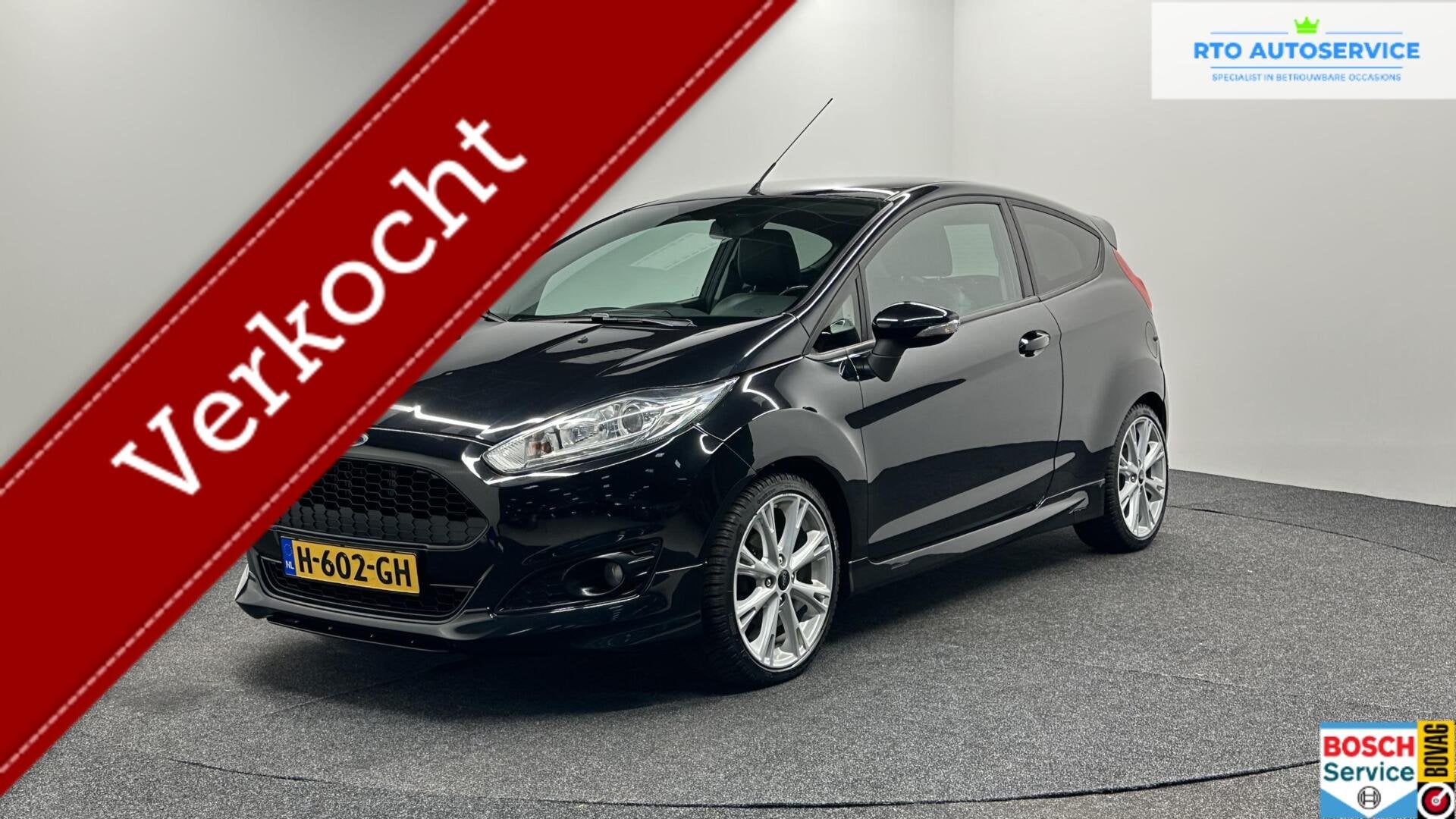 Ford Fiesta 1.0 EcoBoost Sport ECC STOELVERWARMING LM., Auto's, Voorwielaandrijving, Euro 5, 125 pk, Zwart