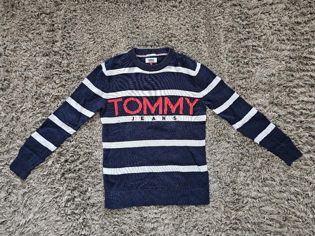 Tommy Hilfiger Trui Donkerblauw maat S, Kleding | Heren, Truien en Vesten, Tommy Hilfiger, Gedragen, Maat 46 (S) of kleiner, Verzenden