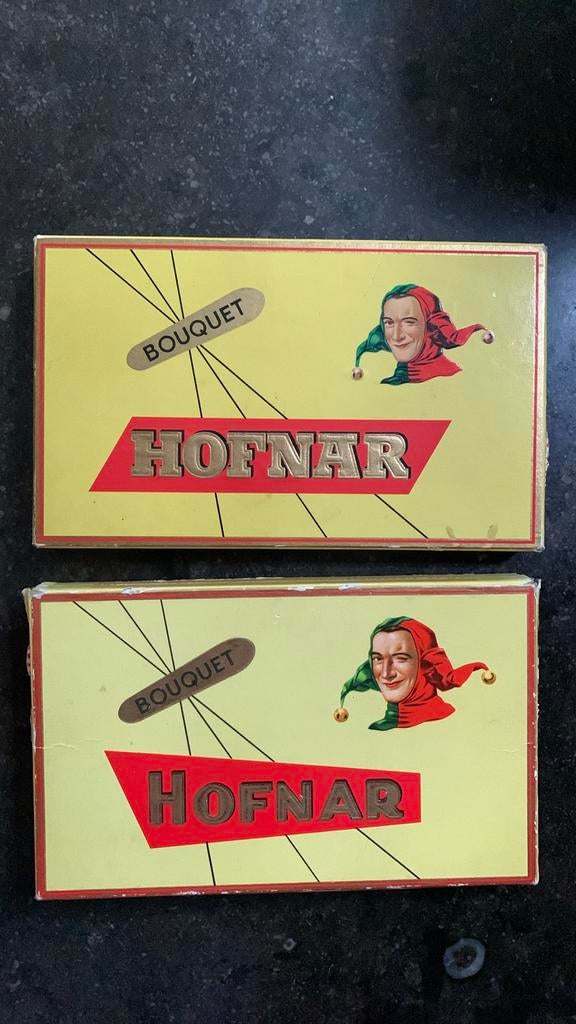 Twee originele Hofnar Bouquet sigarendoosjes, Ophalen of Verzenden, Gebruikt
