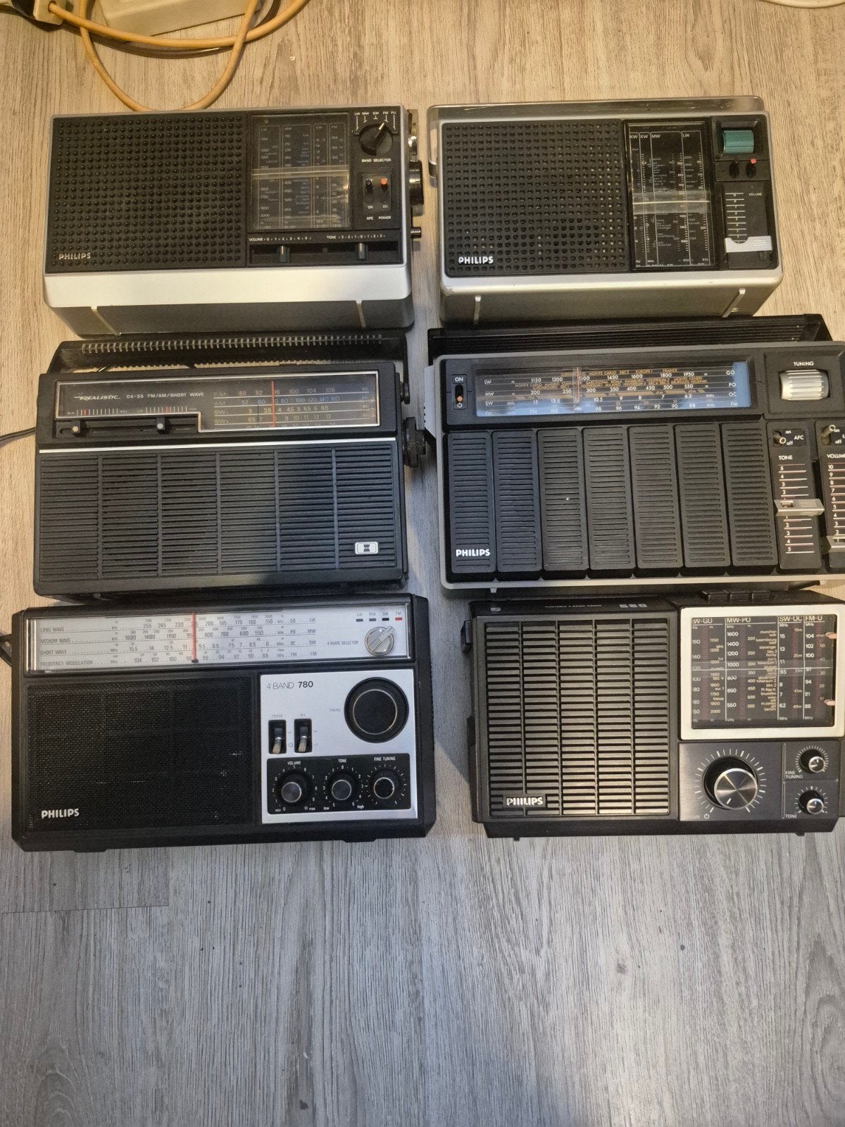 Philips transistor radios 6 st, Ophalen
