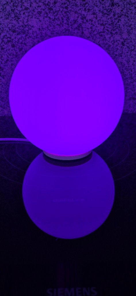 Watshome bollamp met led kleurwissel en afstandsbediening, 25 cm, Ophalen of Verzenden, Met schakelaar, Art deco