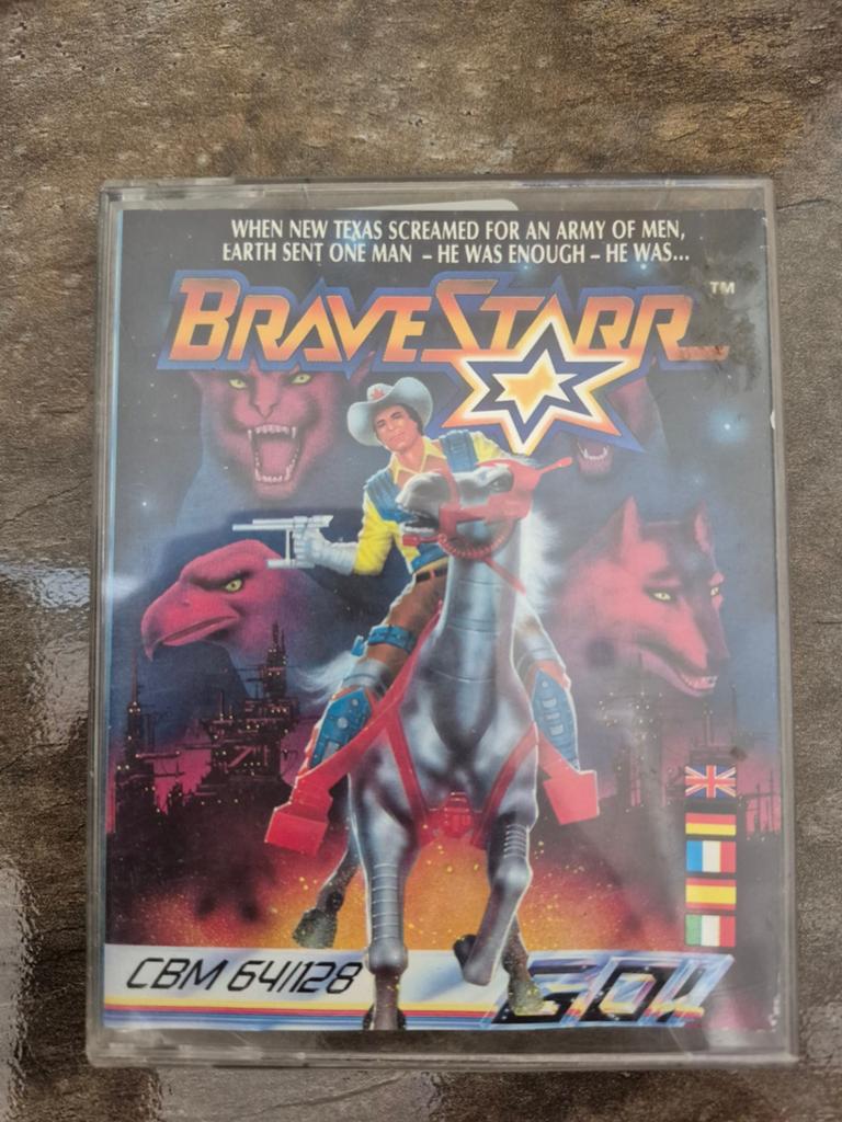 BraveStarr C64 Cassette Game - Commodore 64/128, Avontuur en Actie, Gebruikt, 1 speler, Ophalen of Verzenden