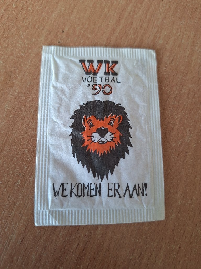 WK 1990 suikerzakje, Ophalen of Verzenden, Zo goed als nieuw, Buitenlandse clubs, Overige typen