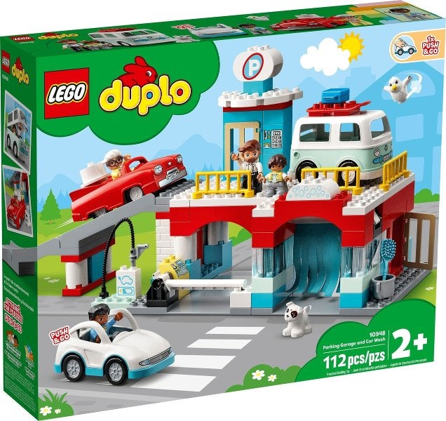Lego Duplo Parking Garage and Car Wash nr 10948, Lego, Lego, Overige thema's, Nieuw