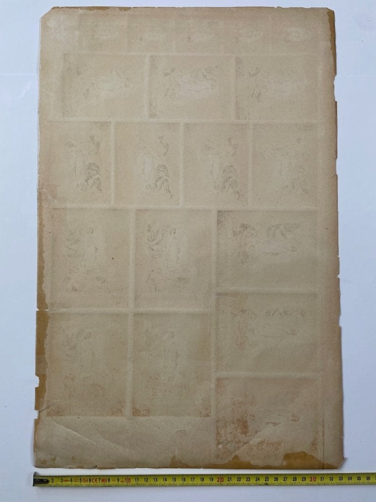 poster cognac vol vel met zeer oude etiketten, Verzamelen, Ophalen of Verzenden, Zo goed als nieuw, A1 t/m A3, Film en Tv