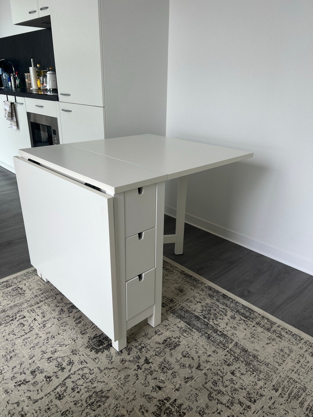 IKEA Norden Klaptafel - Wit, Compact en Praktisch, Ophalen, 50 tot 100 cm, Zo goed als nieuw, 150 tot 200 cm