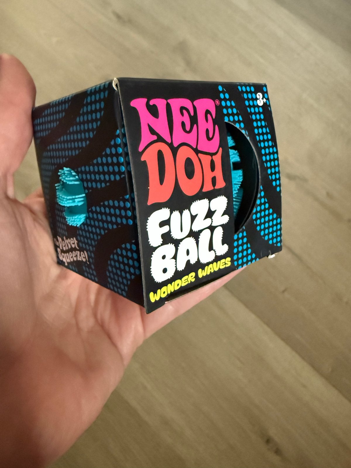 NeeDoh Fuzz Ball Blauw - Stressbal Wonder Waves, Ophalen, Nieuw, Jongen of Meisje