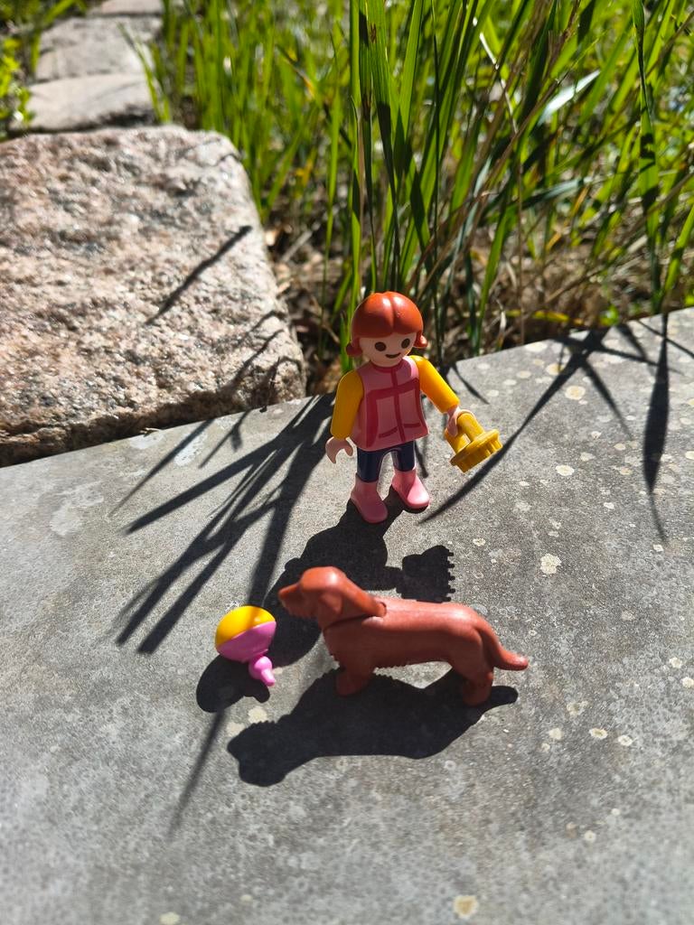 Meisje met hondje playmobil, Ophalen of Verzenden, Zo goed als nieuw