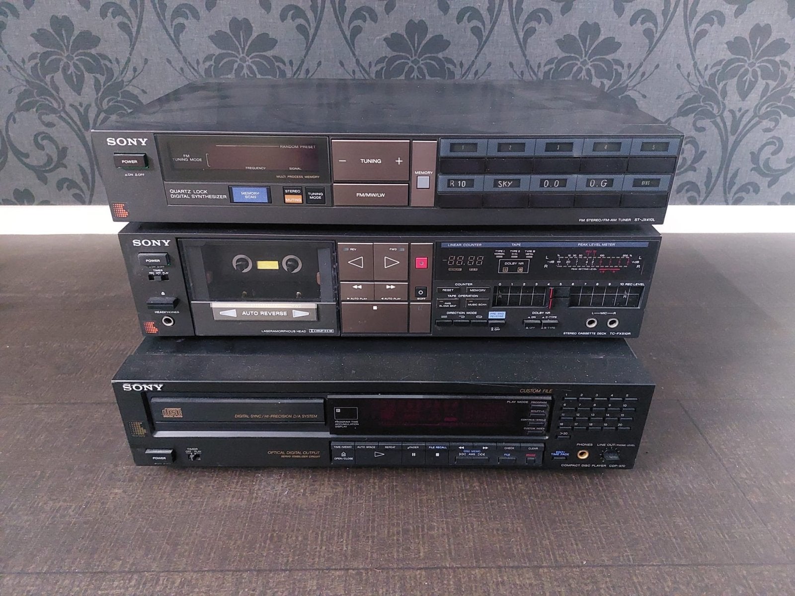 Sony Hifi Set: CD-speler, Cassettedeck, Tuner, Audio, Tv en Foto, Stereo-sets, Ophalen, Gebruikt, Cassettedeck, Losse componenten