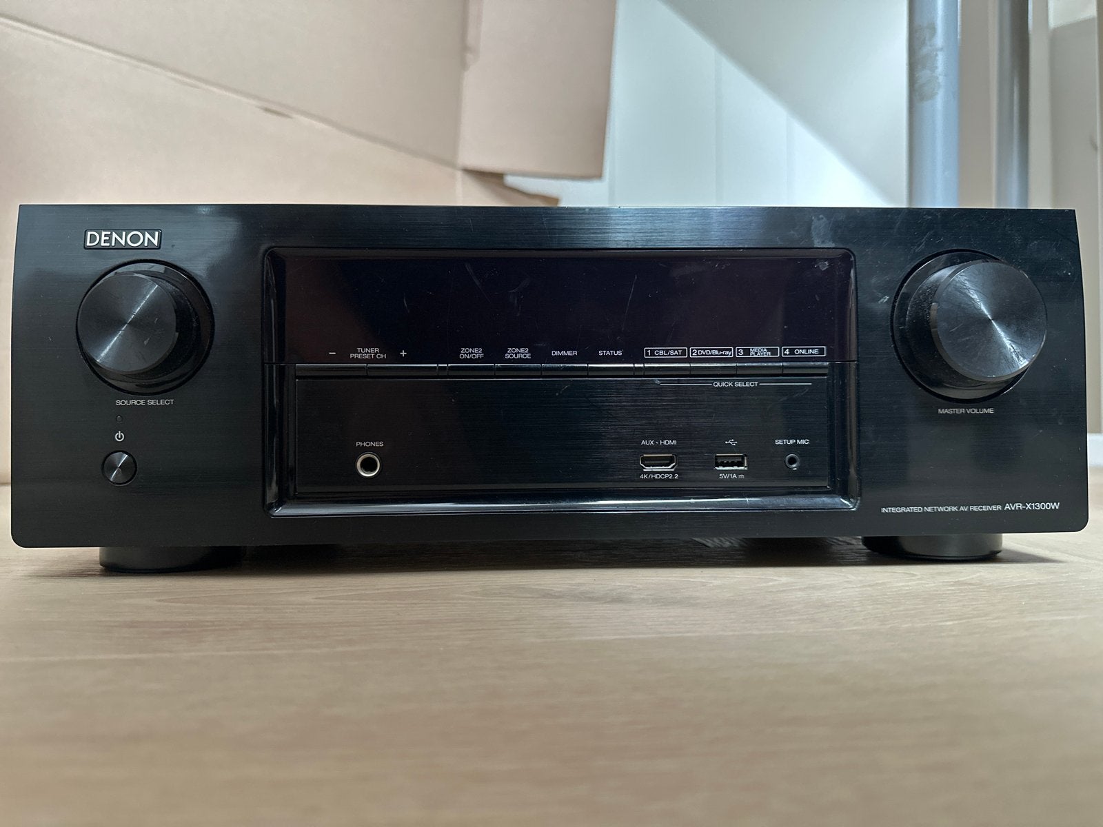 Denon AVR-X1300W AV Receiver - 7.2-kanaals met 4K Ultra HD, Gebruikt, Denon, Ophalen of Verzenden, 60 tot 120 watt