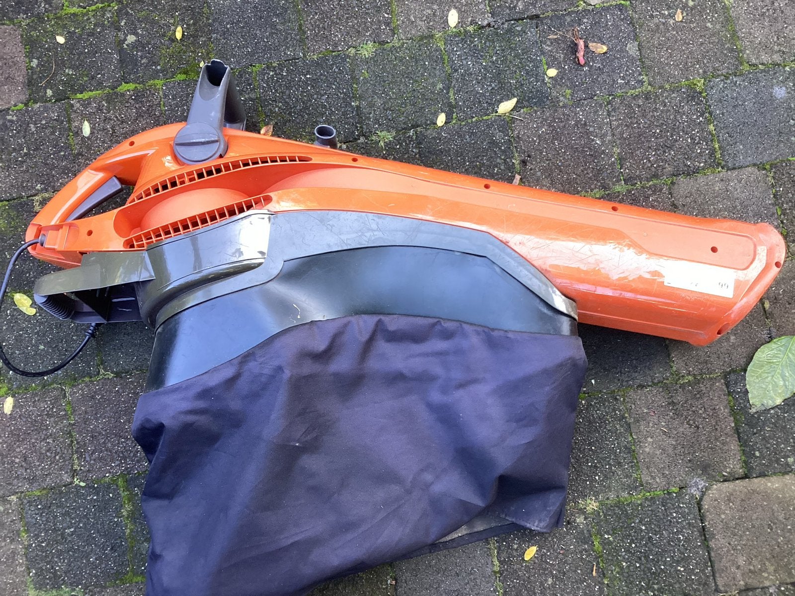 Flymo bladblazer/bladzuiger met opvangzak, Ophalen, Gebruikt, Handgedragen, Met opvangzak