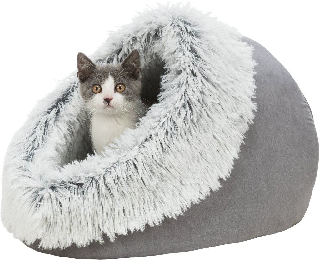Kattenmand iglo Harvey Fluffy grijs van € 39,99 nu € 29,95, ., Ophalen of Verzenden, Pluche, .