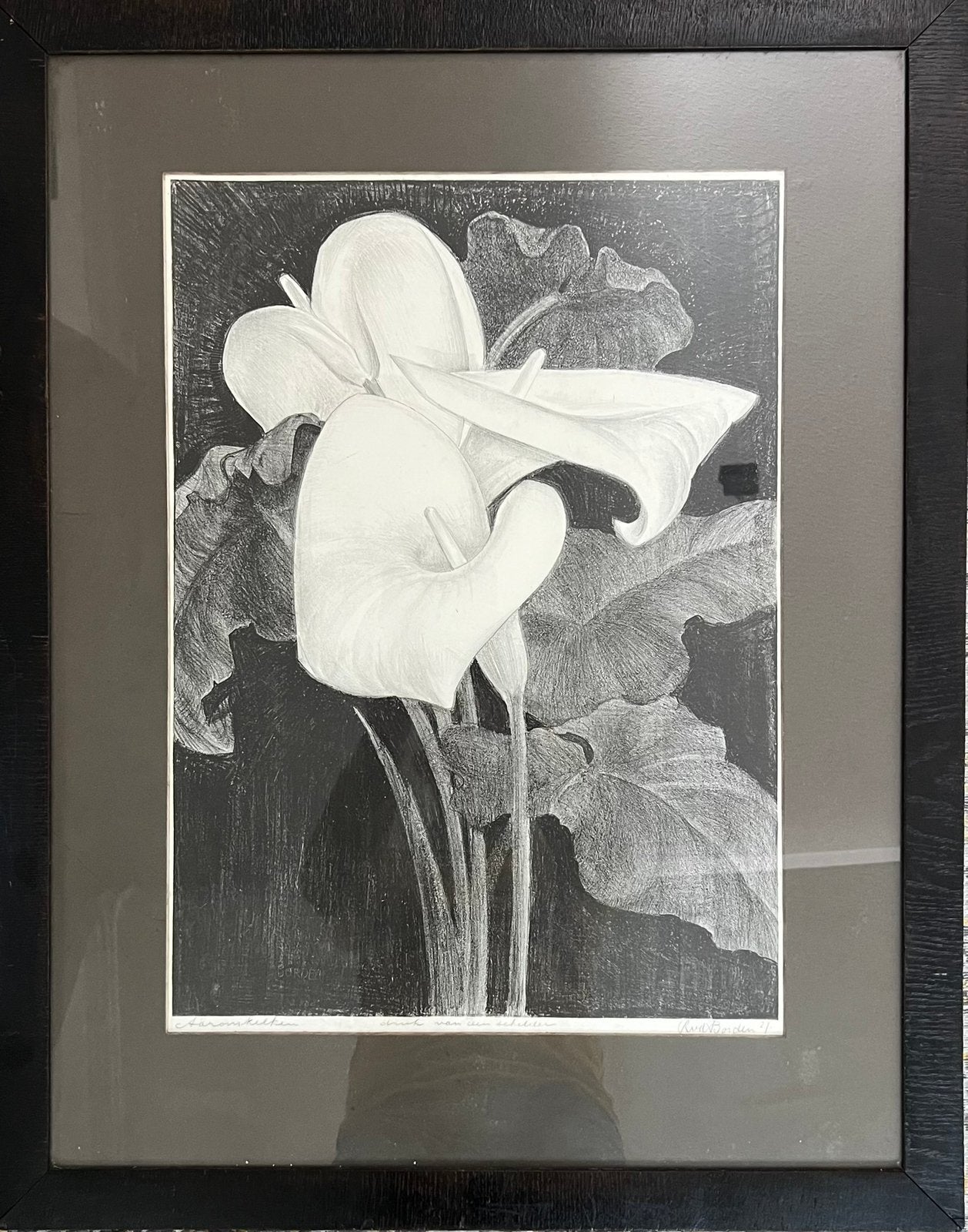 Art deco lithografie van Reyer van der Borden,, Ophalen