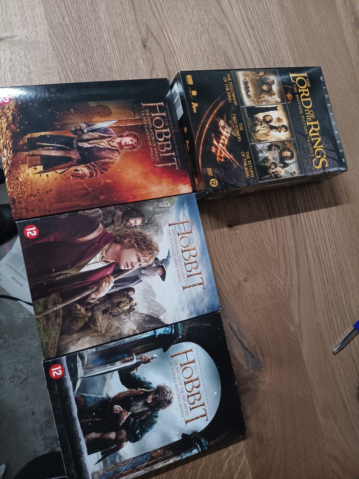 The Hobbit & Lord of the Rings DVD Boxsets (Trilogie), Nederlands, Fantasy, Ophalen of Verzenden, Vanaf 12 jaar
