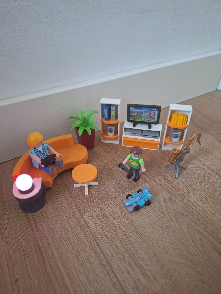 Te koop: Playmobil set 9267 Salon, Complete set, Ophalen of Verzenden, Zo goed als nieuw, Figuren