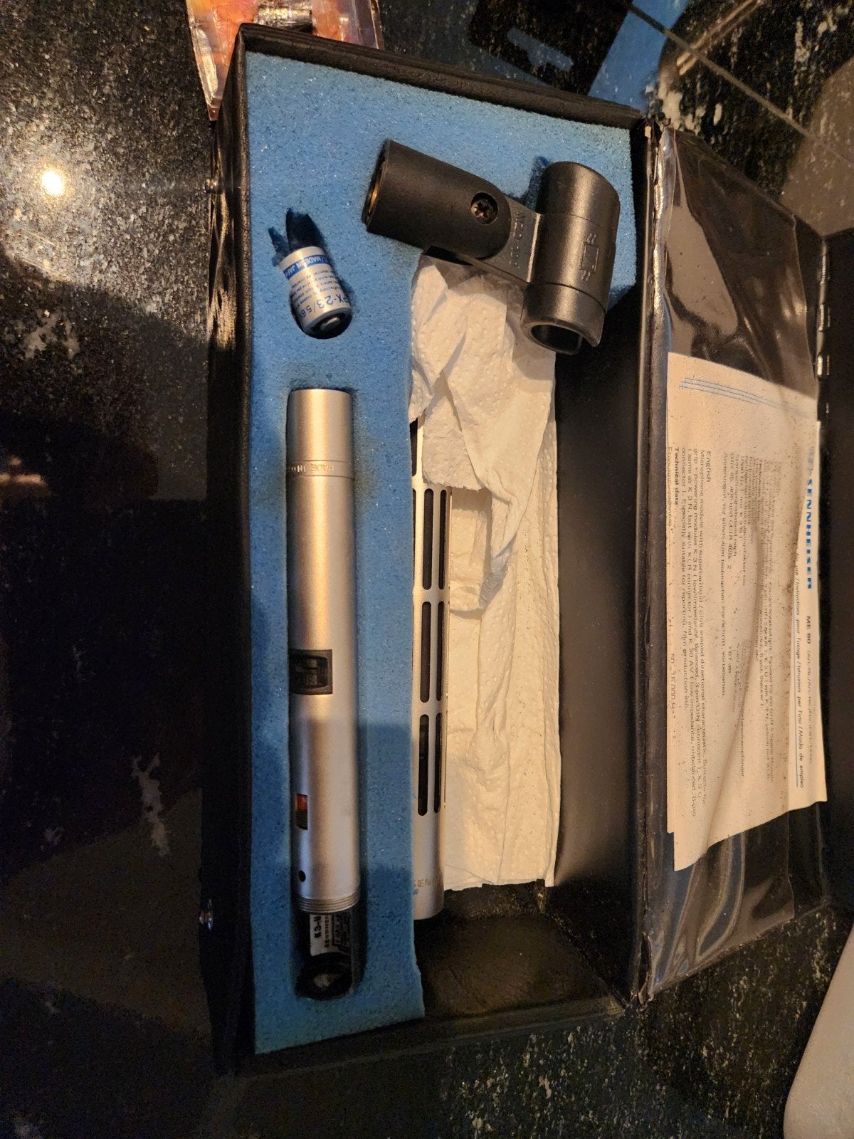 Sennheiser ME 80 Microfoon met K3N Voedingsmodule, Muziek en Instrumenten, Ophalen of Verzenden, Gebruikt, Studiomicrofoon