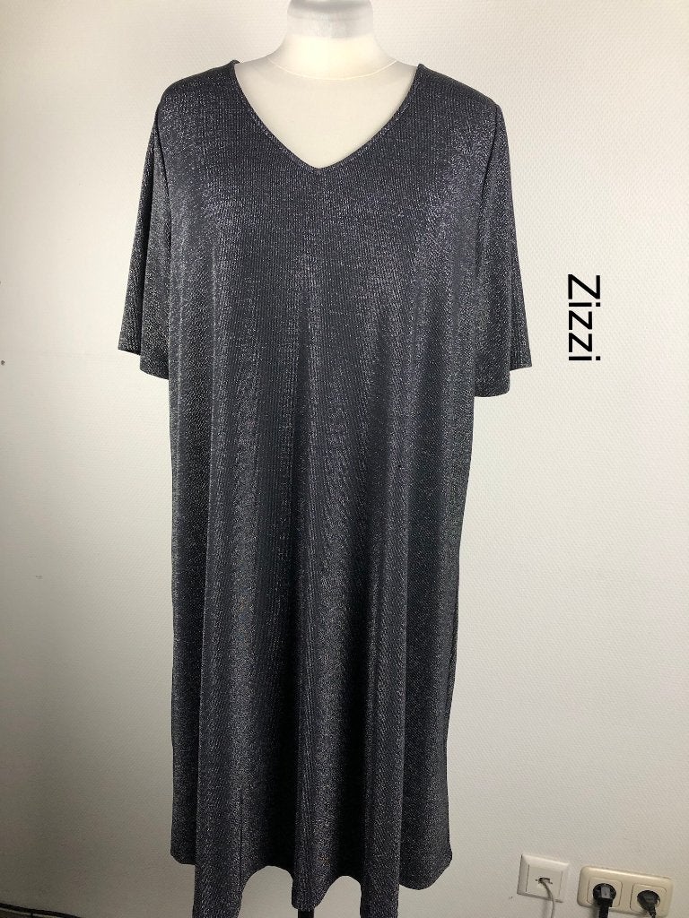 Zizzi Jurk  (mt: 46/48) 15,5/8370, Kleding | Dames, Zizzi, Zizzi, Zwart, Maat 46/48 (XL) of groter
