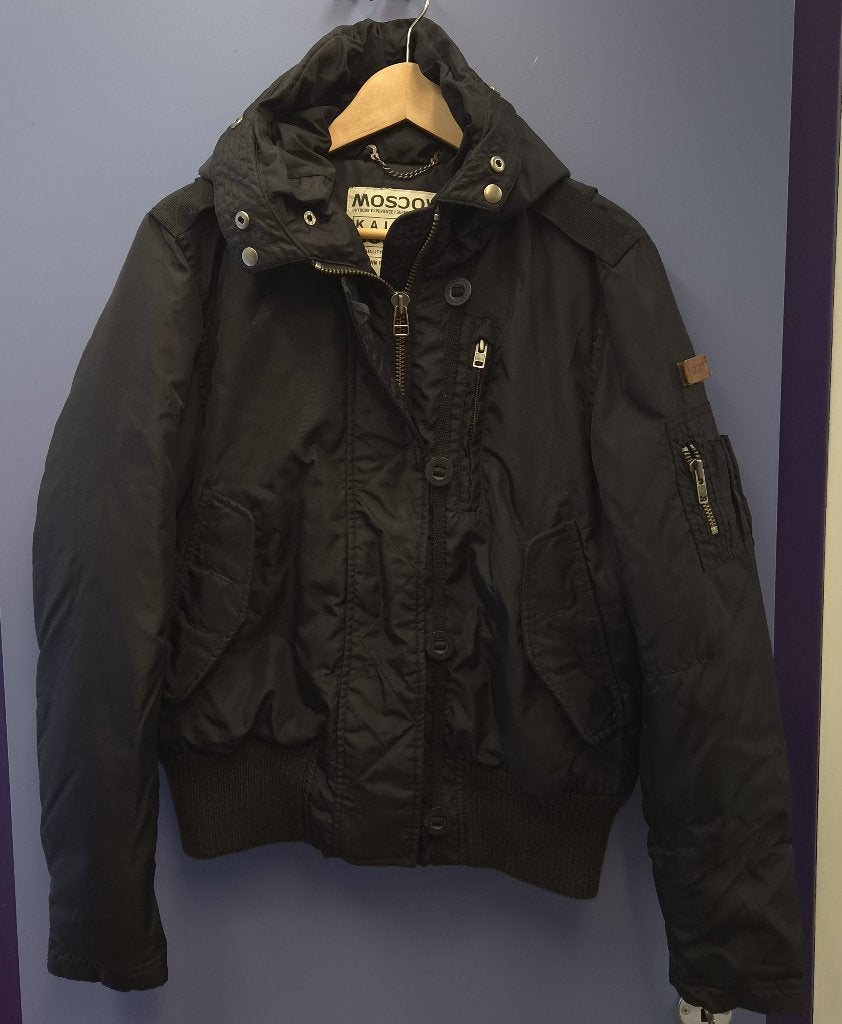 MOSCOW Kaluga Snorkel Bomber dons winterjas maat L nr 52273, Maat 38/40 (M), Moscow, Zwart, Onbekend