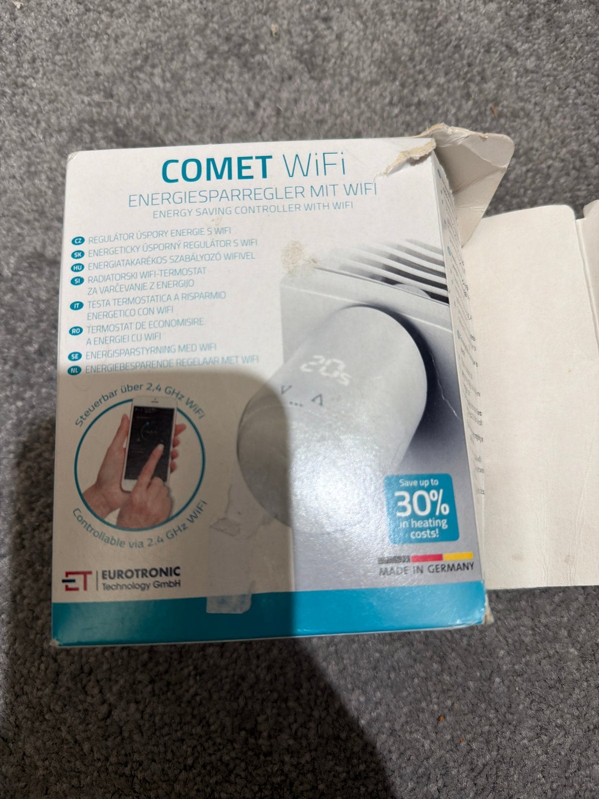 COMET WiFi Energiebesparende Thermostaat, Thermostaat, Minder dan 30 cm, Nieuw, Minder dan 60 cm