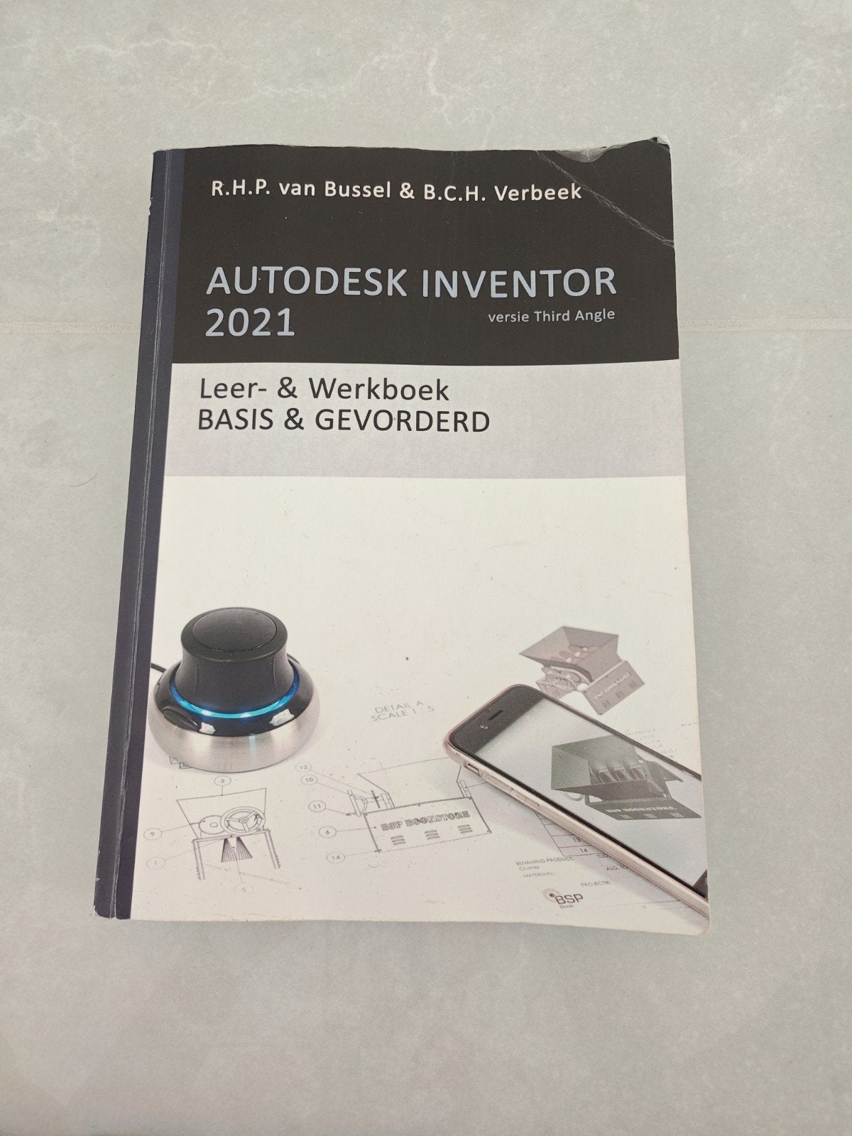 Autodesk Inventor 2021 Leer- & Werkboek Basis & Gevorderd, Gelezen, Ophalen of Verzenden, R.H.P. van Bussel & B.C.H. Verbeek, Beta