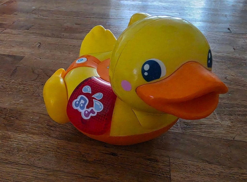 VTech waterpret eend, Met geluid, Badeend, Ophalen of Verzenden, Zo goed als nieuw