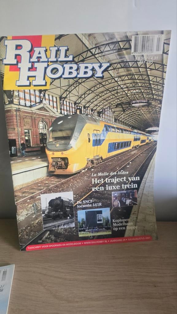 Rail Hobby Tijdschrift Juli/Augustus 2001, Verzamelen, Spoorwegen en Tramwegen, Ophalen of Verzenden
