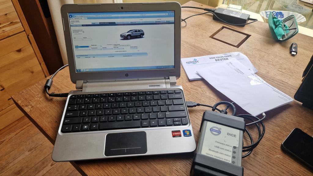 Volvo Diagnoseset Vida 2014D met Dice en laptop, Ophalen of Verzenden, Gebruikt