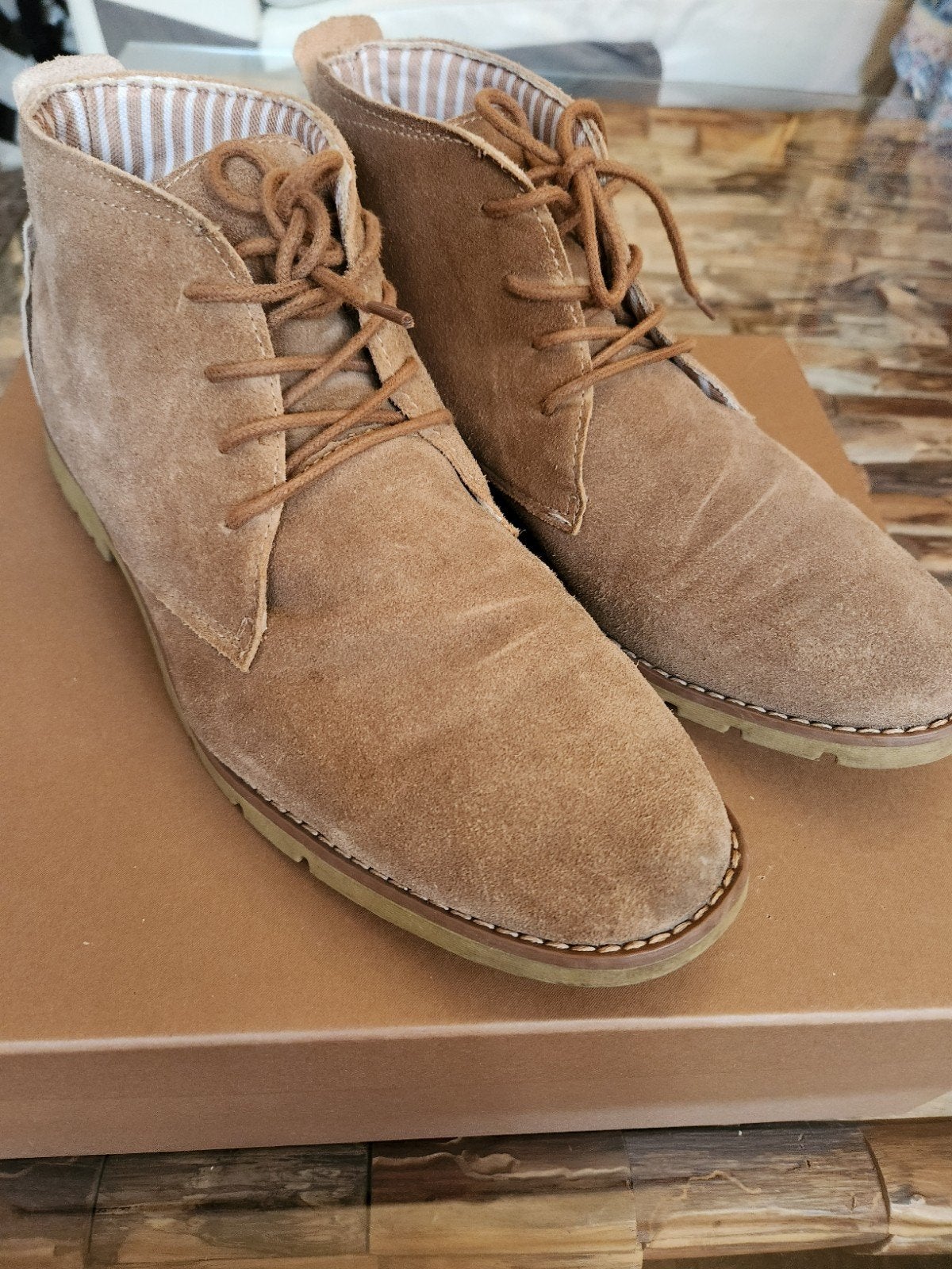 Heren veterschoenen maat 46, gedragen, Bruin, Ophalen of Verzenden, Walkx Neo, Gedragen