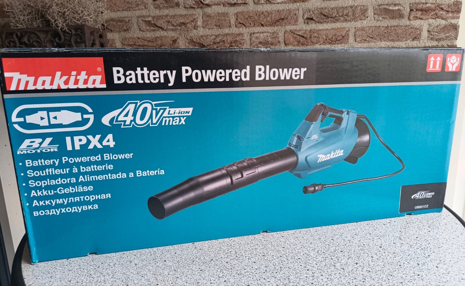 Makita 40 volt Bladblazer UB001CZ met Rugaccu (excl. accu's), Accu, Ophalen of Verzenden, Makita, Ruggedragen