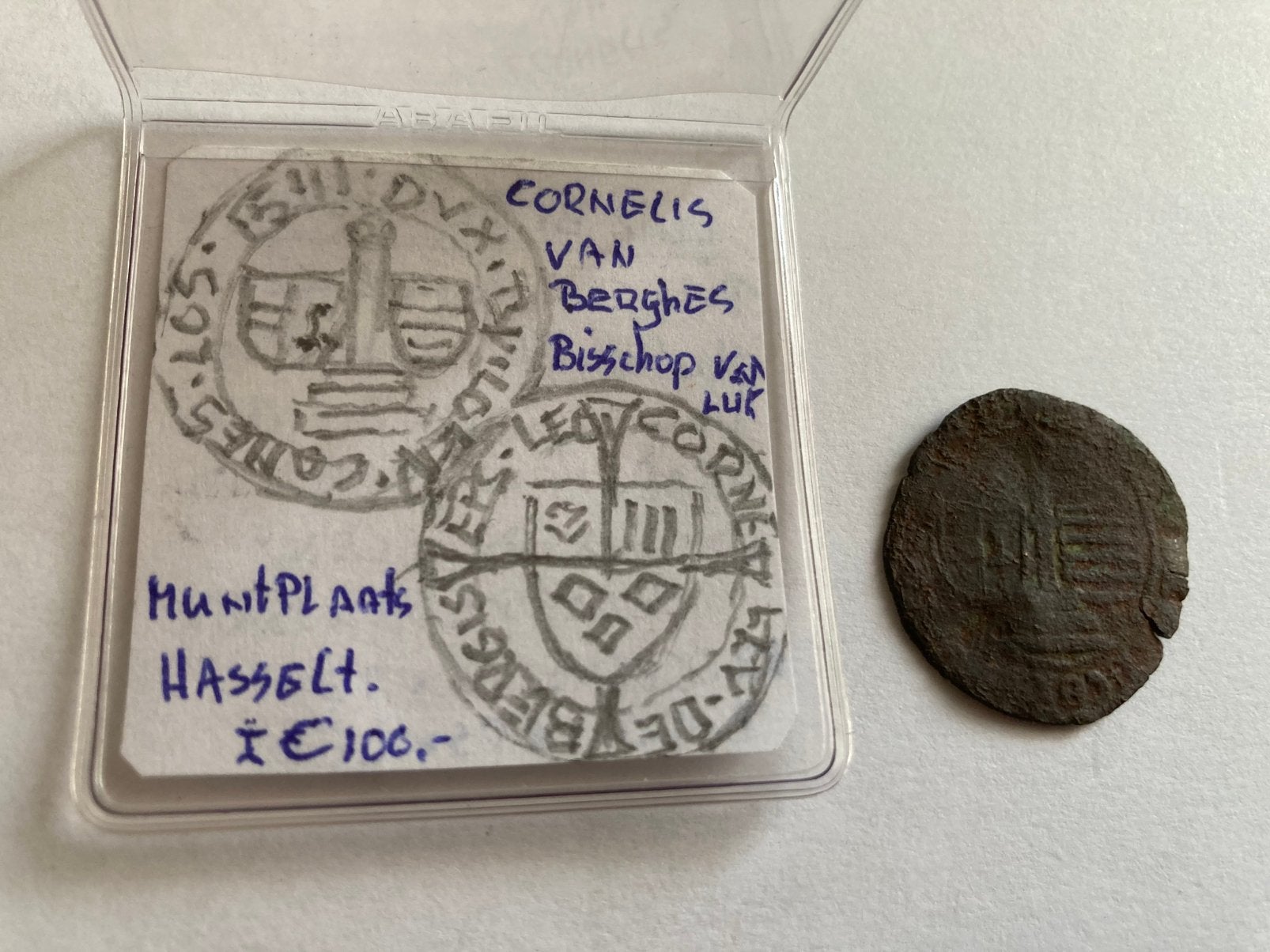 Zuidelijke Nederl.Prinsbisdom Luik 1 Brûlé 1541 Mpl. Hasselt, Postzegels en Munten, Verzenden, Vóór koninkrijk, Overige waardes