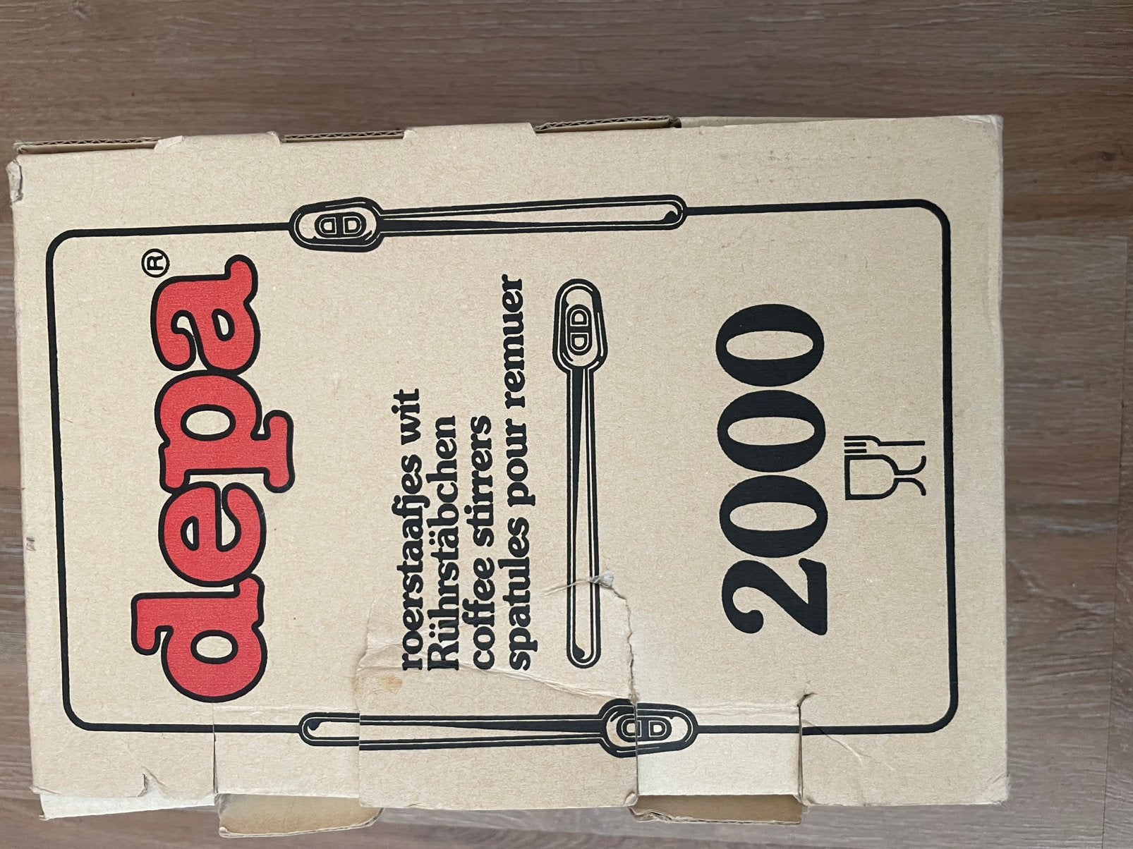 Roerstaafjes doosje, Kunststof, Nieuw, Ophalen of Verzenden, Los bestek