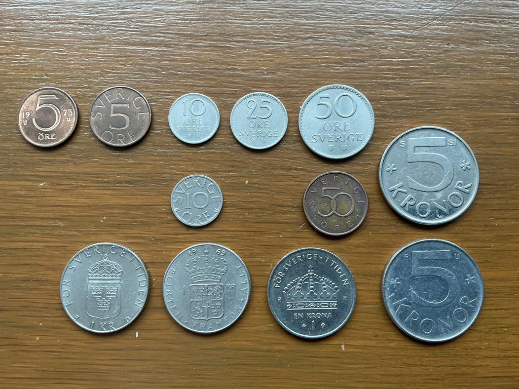 Munten Zweden, Ophalen of Verzenden, Overige landen