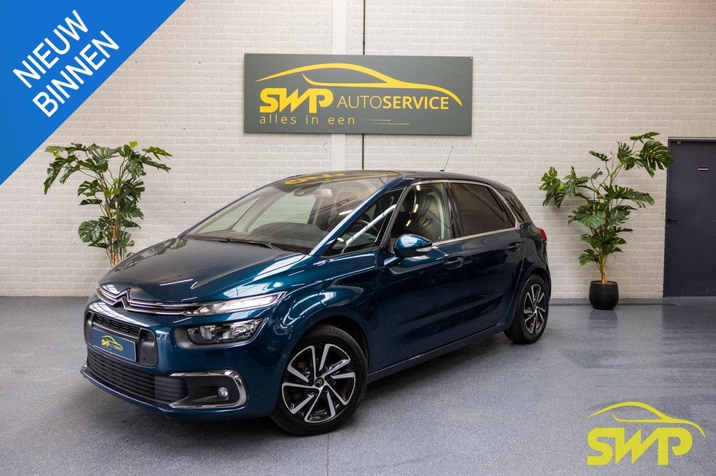 Citroen C4 SpaceTourer 1.2 PureTech Shine | ACC | Navi | Cam, Auto's, Citroën, Gebruikt, 1199 cc, Blauw, 19 km/l