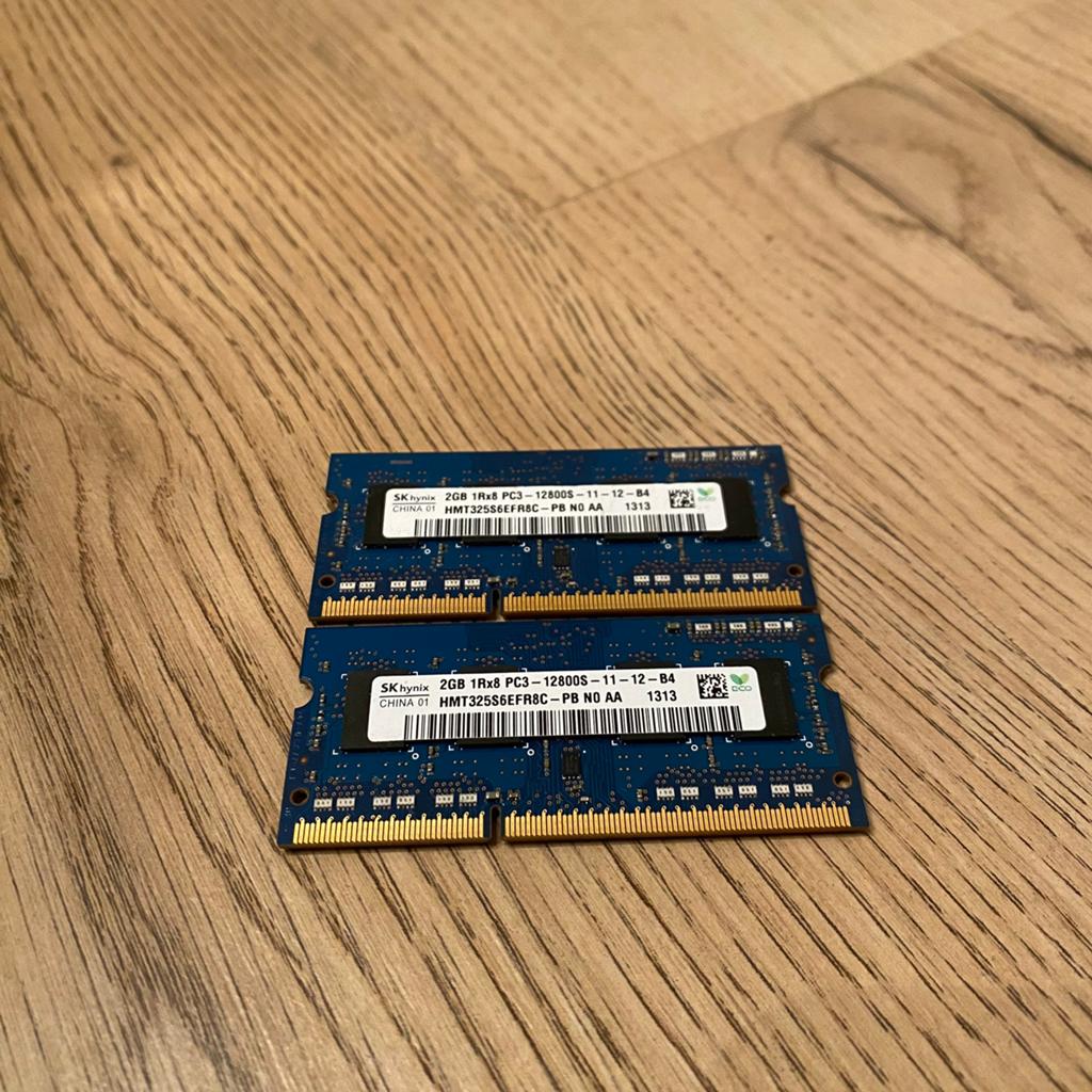 SK Hynix 4GB 1Rx8 DDR3 1600MHz ( 2x 2GB ), Gebruikt, DDR3, Ophalen of Verzenden, 1600 MHz