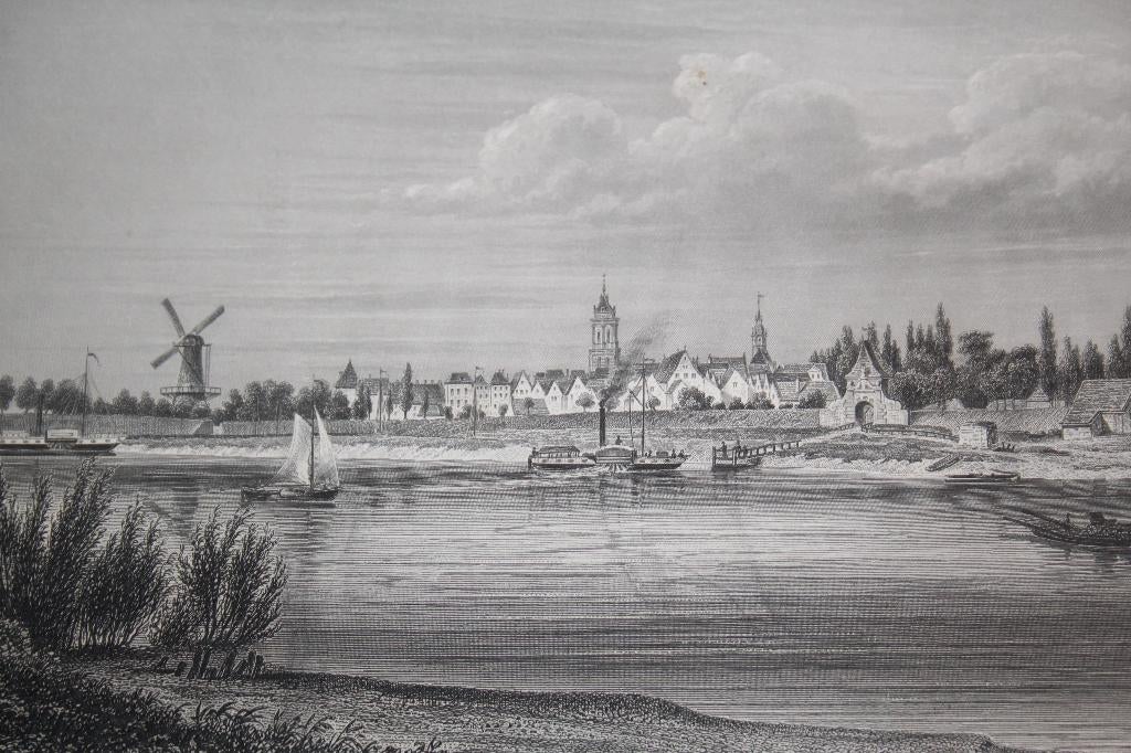 19e eeuwse ets (?) Schoonhoven, Antiek en Kunst, Kunst | Etsen en Gravures, Ophalen of Verzenden