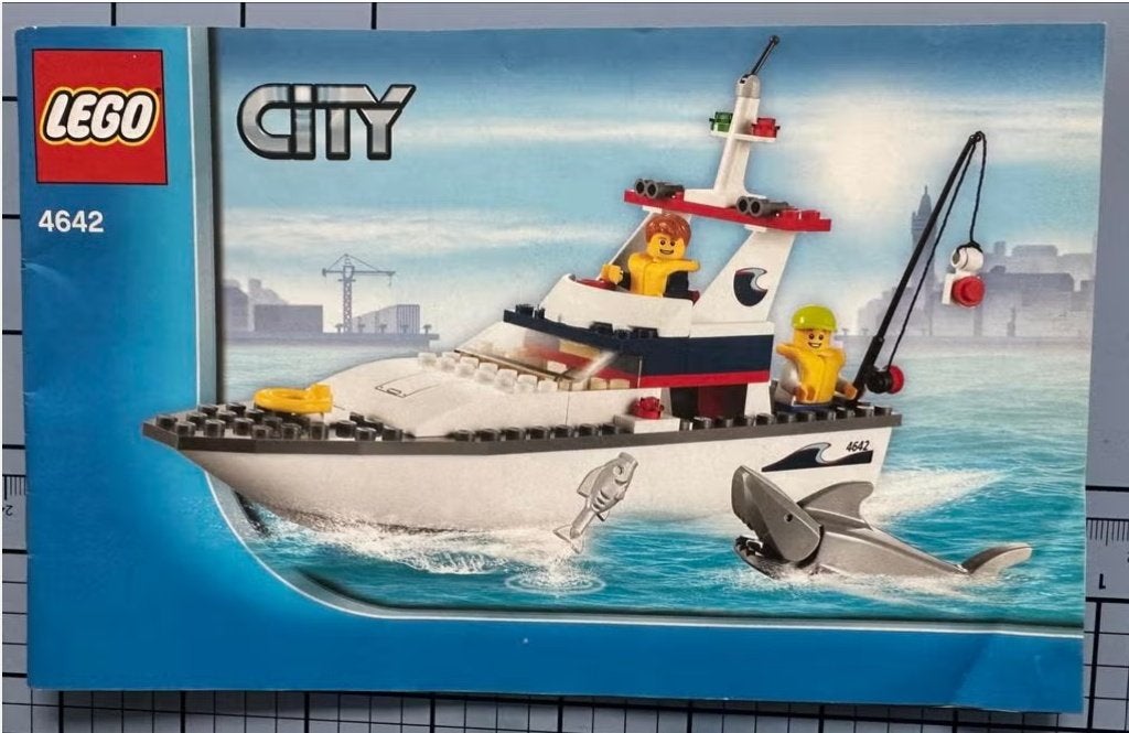 Lego City 4642 Visboot Compleet met Minifiguren, City, Lego, Ophalen of Verzenden, Zo goed als nieuw